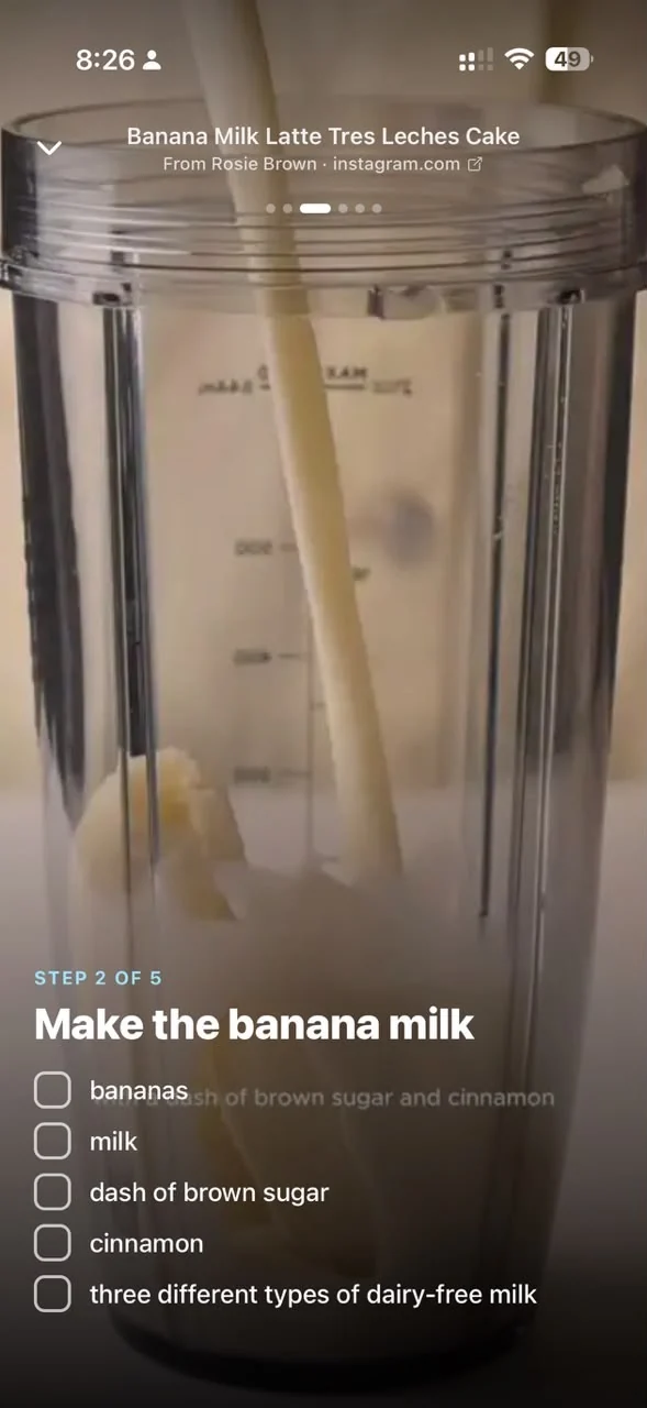 The first cooking step.